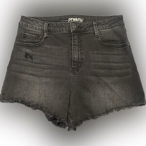 Rewash Charcoal Jean Shorts